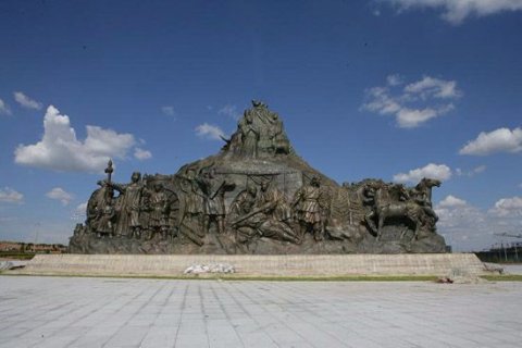 著名雕塑成吉思汗一代天骄