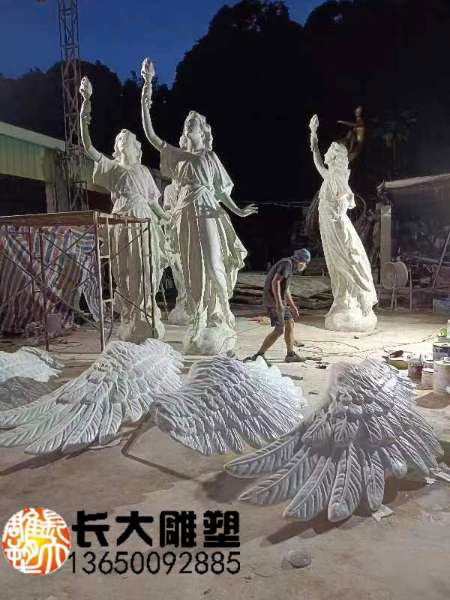 洒店雕塑天使